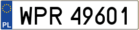 Truck License Plate